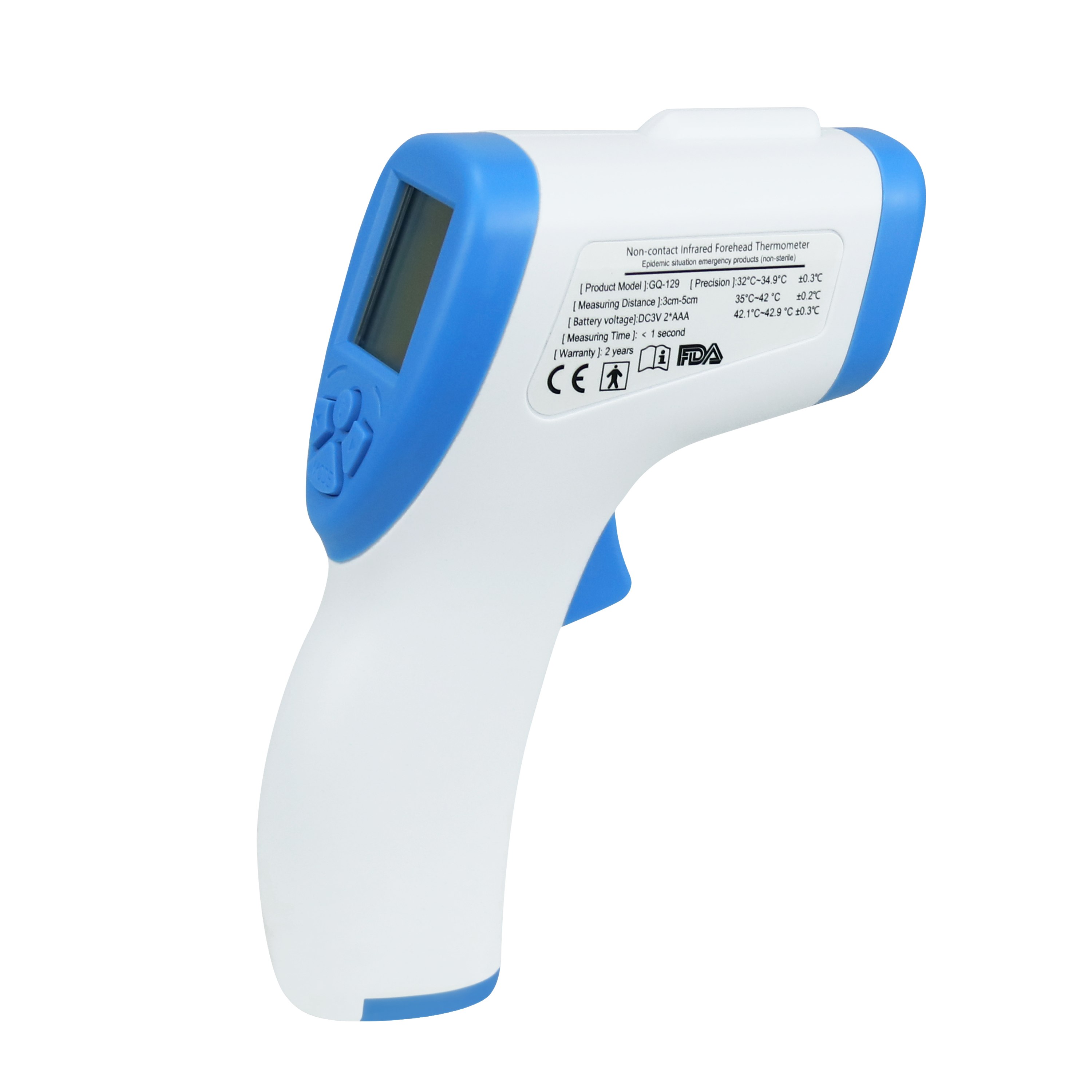Forehead Gun Thermometer - CE FDA Approved Non Contact Baby Adult Temperature Thermometer Forehead Digital – HDV