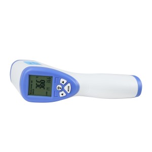 Mu Stock CE FDA Yovomerezeka Palibe Lumikizanani ndi Dc 3V Digital Head Touchless Thermometer pamphumi
