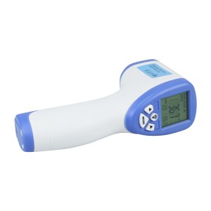 Op Stock CE FDA Genehmegt Kee Kontakt DC 3V Digital Head Touchless Thermometer Stiermer