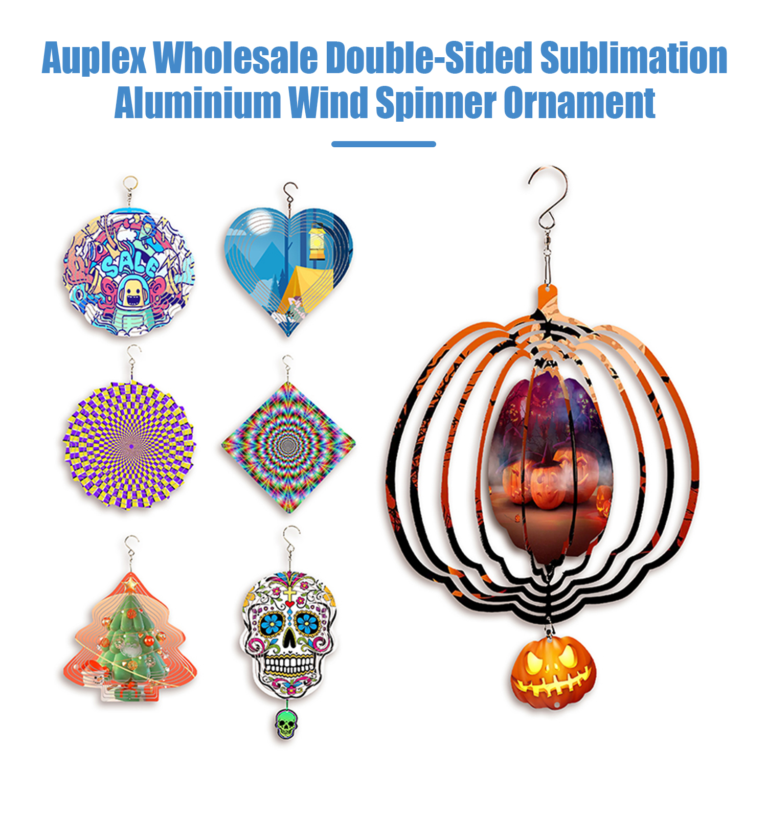 Decorative Wind Spinning Garden Use Home Decoration Sublimation Blank Toys Featured Image