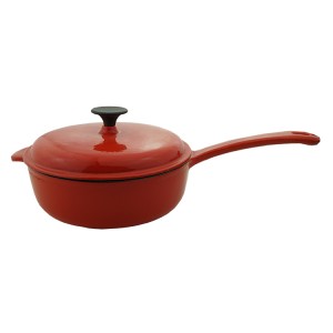 New Fashion Design for Casserole Cast Iron Enamel Pot - Enameled Coated Cast Iron Round Sauce Pan with Lid – Chuihua