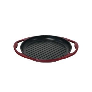 Factory best selling Cast Iron Round Frying Pan - Cast Iron two ears Grill Griddle pan Nonstick Coating Reversible BBQ Pan – Chuihua