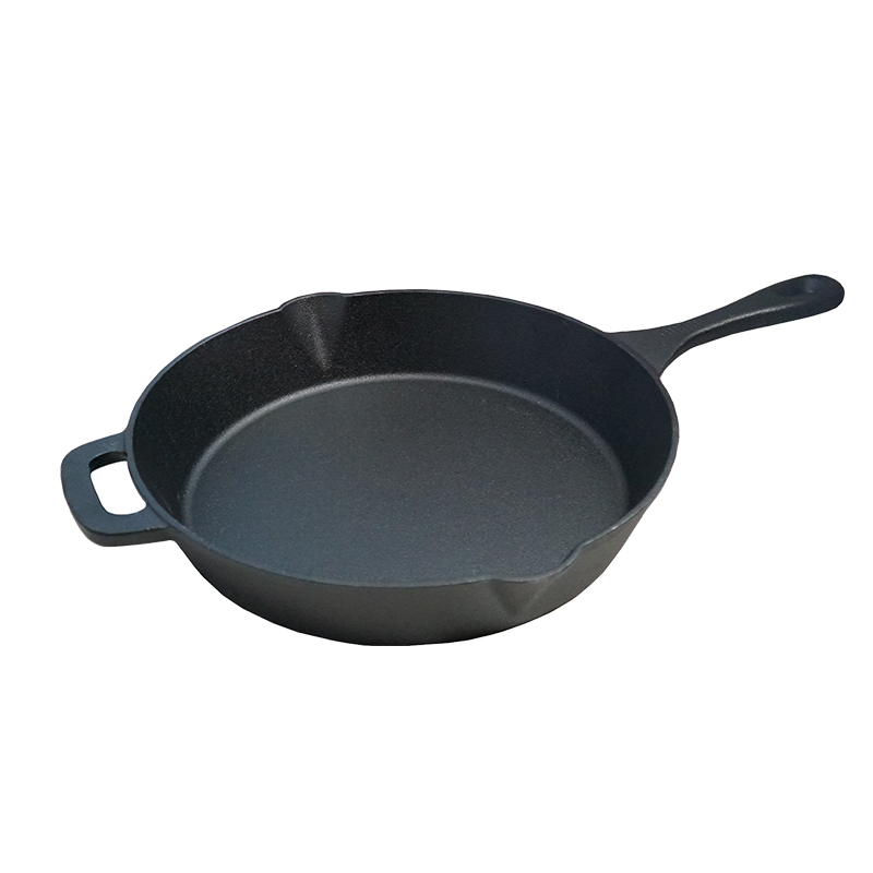 ChuiHua Factory Pre-seasoned Non-Stick Large Heavy Duty Cast Iron Round Skillet Cast Iron Frying Pan With Two Handle Featured Image