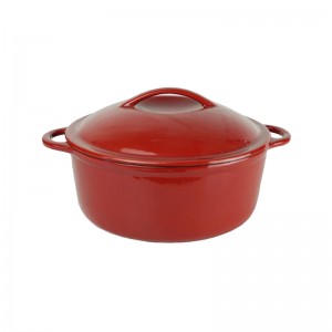 One of Hottest for Elagant Cast Iron Casserole - Hot selling red cast iron enamel Dutch oven / cast iron enamel casserole – Chuihua