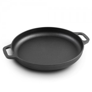 Cast Iron Pizza Pan-12″Skillet for Cooking, Baking, Grilling-Versatile Kitchen Cookware