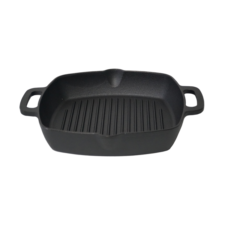 Manufactur standard Steak Frying Pan - Cast Iron Grill Pan Skillet Square for Stove Top and Oven  – Chuihua