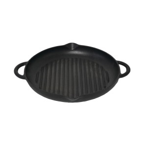 Manufacturer for Hot Pot Frying Pan - Cast Iron Round Non-stick Grill Griddle Cooking Pan  – Chuihua