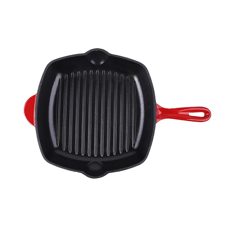 Super Purchasing for Seasoned Frying Pan - Frying Pan Metal pre-seasoned cast iron square grill pan – Chuihua