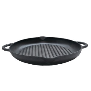 Excellent quality Diecasting Frying Pan - Cast Iron Round Non-stick Grill Griddle Cooking Pan  – Chuihua