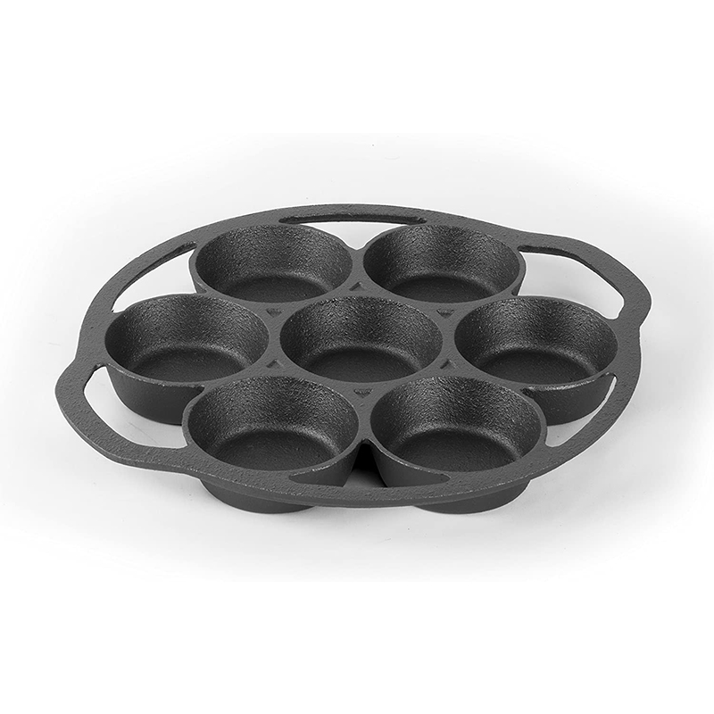 Best Quality Pre-seasoned Non Stick Cast Iron Cake Pan For Baking Biscuits, Cast Iron Muffin Pan – 7 Hole Featured Image