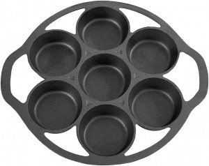 Best Quality Pre-seasoned Non Stick Cast Iron Cake Pan For Baking Biscuits, Cast Iron Muffin Pan – 7 Hole
