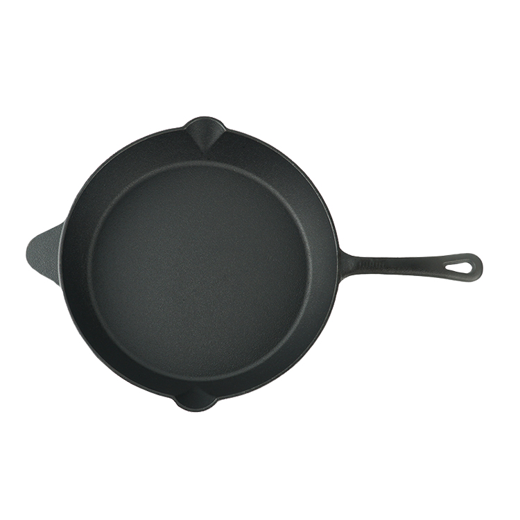 Special Design for Flat Top Skillet - Best pre seasoned round cast iron frying pan – Chuihua