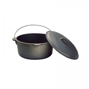 High Quality Pre-seasoned Cast Iron Camping Dutch Oven Outdoor For Cast Iron Cookware Set