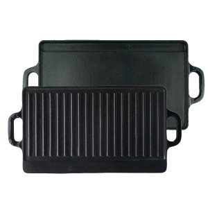 Cast iron vegetable oil grill can be used on both sides