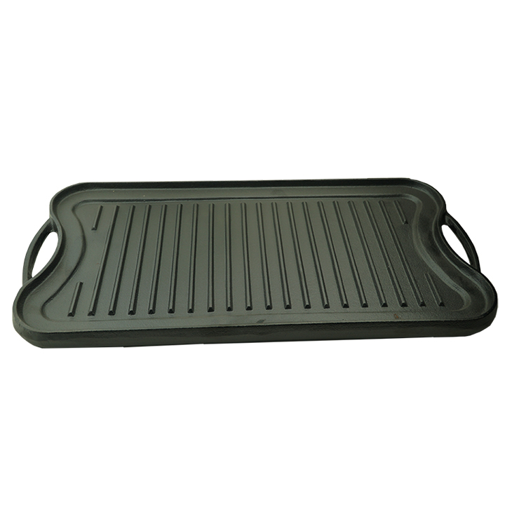 Excellent quality Pans Pots Griddles - Griddle Pan for BBQ with Vegetable oil Coating Reversible Double-Sided Grill Plate  – Chuihua