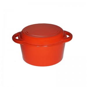 Cast Iron Enameled Gradient Color Casserole Pot Soup With Widely Used Cast Iron Dutch Oven Cast Iron Casserole