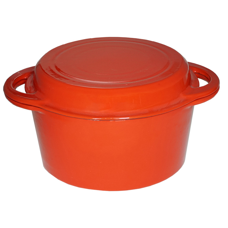 Manufactur standard Round Casserole Cast Iron Cookware Set - Cast iron enameled gradient color casserole pot with widely used  – Chuihua