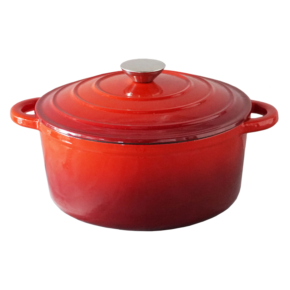 2022 Hot Sale Popular Enamel Non Stick Cast Iron Dutch Oven Cast Iron Casserole Soup Pot  For Cast Iron Cookware Featured Image
