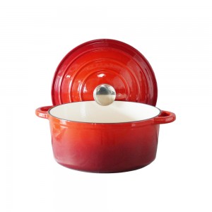 2022 Hot Sale Popular Enamel Non Stick Cast Iron Dutch Oven Cast Iron Casserole Soup Pot  For Cast Iron Cookware
