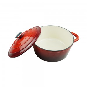 2022 Hot Sale Popular Enamel Non Stick Cast Iron Dutch Oven Cast Iron Casserole Soup Pot  For Cast Iron Cookware
