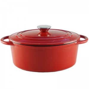 wholesale hot sale enamel coating cast iron cookware casserole hot pot with handle