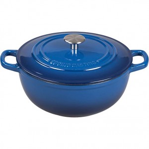 Enameled Cast Iron Covered Dutch Oven with Dual Handle 3.5 Quart