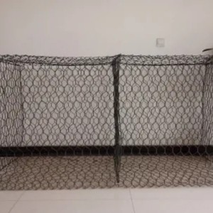 Доставчик от Китай Поцинкована телена кошница от габионна мрежа с PVC покритие