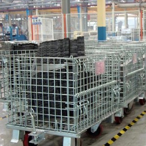 Customized Welded Steel Lockable Pallet Storage Cage