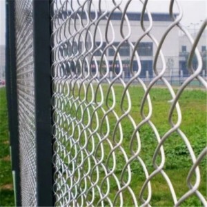 Gegalvaniseerde PVC gecoate Diamond Mesh Chain Link Fence voor Garden Farm Security