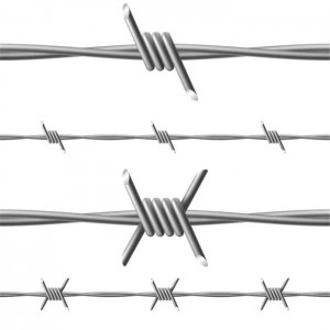 Factory Customized Galvanized Barbed Wire Airport Fence