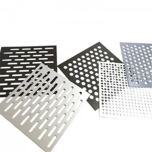 Perforated Punching Round Qhov Mesh Perforated Hlau Mesh