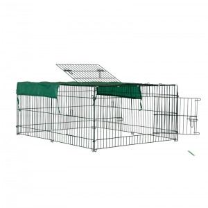 1150x1150x450mm Wire Rabbit Hutch with Waterproof cover
