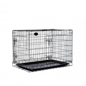 24”x17”x19” Foldable Dog Wire Crate Folds down easily,Single Door or Double Door