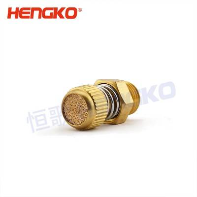 HSD 3/8 NPT Male manual with external spring and right adjustment muffler silencer air pneumatic solenoid crankcase, sintered bronze