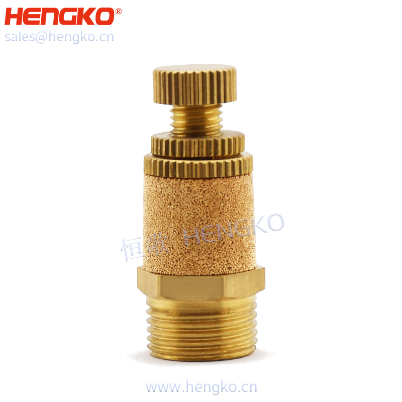 Porous metal sintered bronze brass filter uniaxial cylinders with