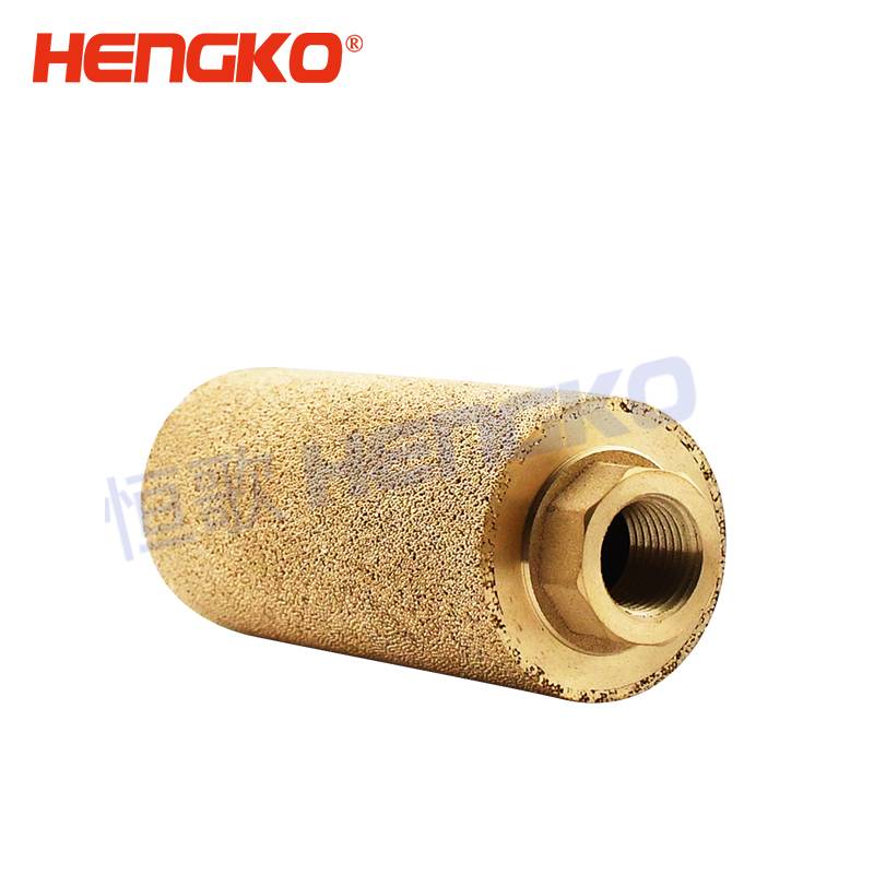 Porous metal sintered bronze brass filter uniaxial cylinders with