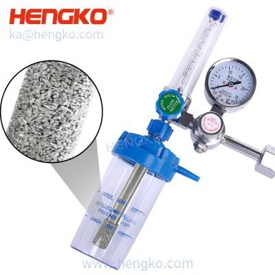 Lowest Price for H2 Detector -
 HENGKO medical grade stainless steel metal Hospital Wall-type Medical Oxygen Humidifier  bottle with gulator pressure  and flowmeters – HENGKO