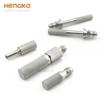 0.5 2 microns SS stainless steel bubble hydrogen oxygen diffusion air stone generator for health care and beauty treatment