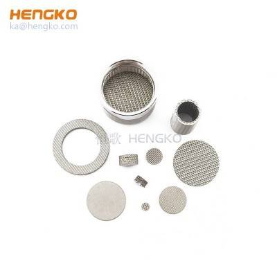 Microporous sintered stainless steel 316L porous filter cup for precision instruments