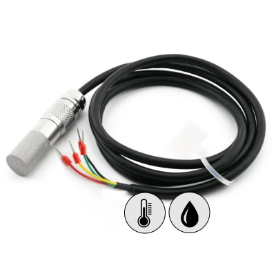 HT-605 Compressed Air Miniature Humidity Sensor and cable for HVAC and air quality applications
