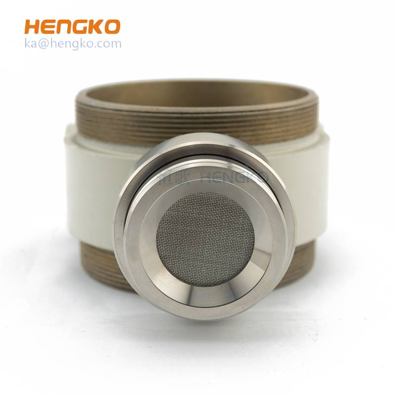 PriceList for Electrochemical Gas Detector -
 custom gas detector component – stainless steel 316L housing + sintered rupture disc – HENGKO
