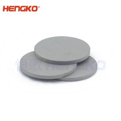 China supplier long service life D9.5*H9.5 60-90um 316L stainless steel sintered porous metal filter disc used for filtration of fluids