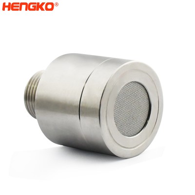 Industrial flameproof single toxic gas leak detector sintered metal housing with porous powder filter element for mine