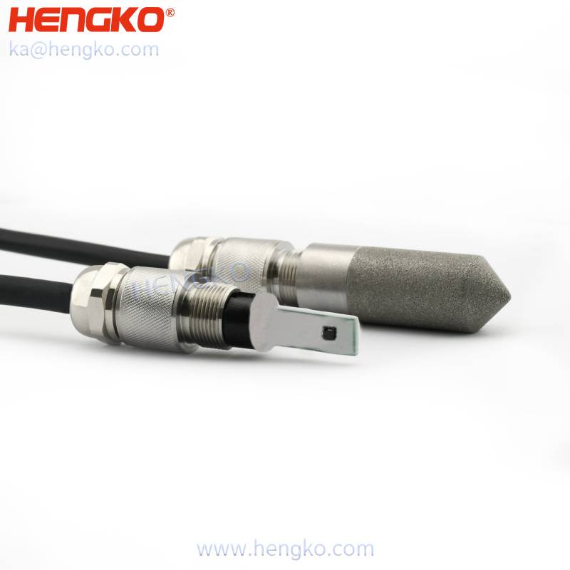Factory Cheap Hot Humidity Probe -
 Digital 4-20ma outdoor egg incubator temperature humidity controller sintered metal  RHT20 probe ( stainless steel filter cap ) – HENGKO
