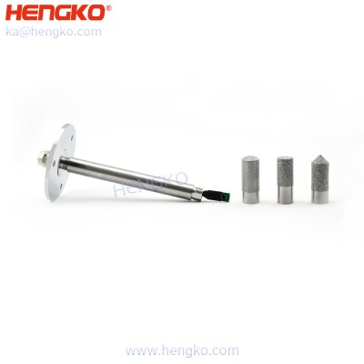 Digital high soil humidity and relative sht wireless temperature sensors stainless steel protection housing