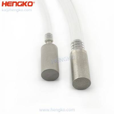 Sintered stainless steel 316L micro air sparger and brewing diffuser carbonation ozone bubble stone used for automatic washing machine