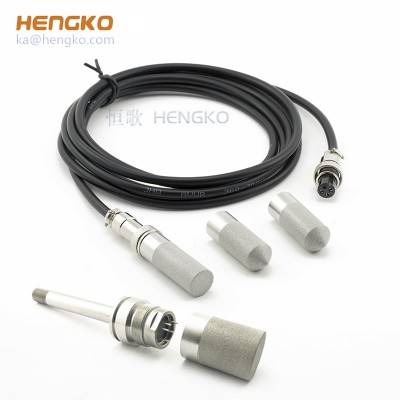 4-20mA dew point sensor temperature and humidity transmitter sintered metal stainless steel protective cover house cable for RHT3X