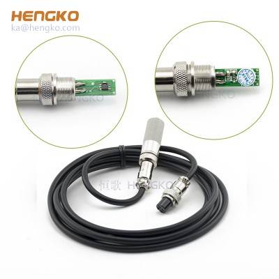 4-20mA dew point sensor temperature and humidity transmitter sintered metal stainless steel protective cover house cable for RHT3X