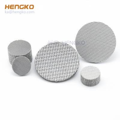 Stainless steel sintering wire mesh screen filter element for coffee filter or air conditioner