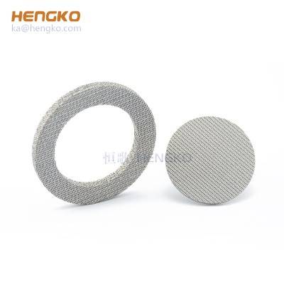 Long service life sintered stainless steel filter disc parts – pure water treatment system for food and beverage industry